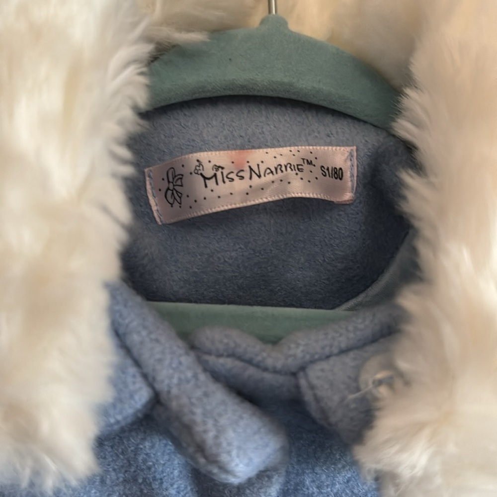 Miss Narrie Children’s 12-24 Month Fancy Peacoat Light Blue Easter Coat Jacket - Picture 5 of 5